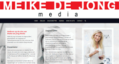 Desktop Screenshot of meikedejongmedia.nl