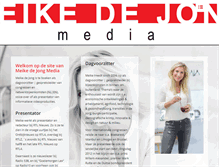 Tablet Screenshot of meikedejongmedia.nl